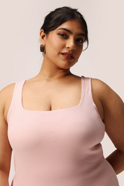 Blissentials Square Neck Built In Bra Top