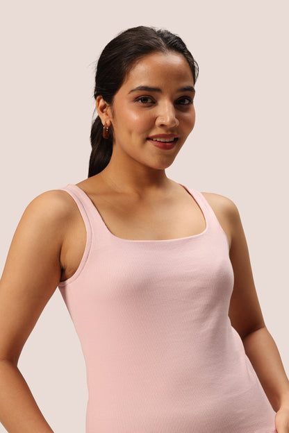 Blissentials Square Neck Built In Bra Top