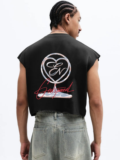 Cropped Raw Tank Top