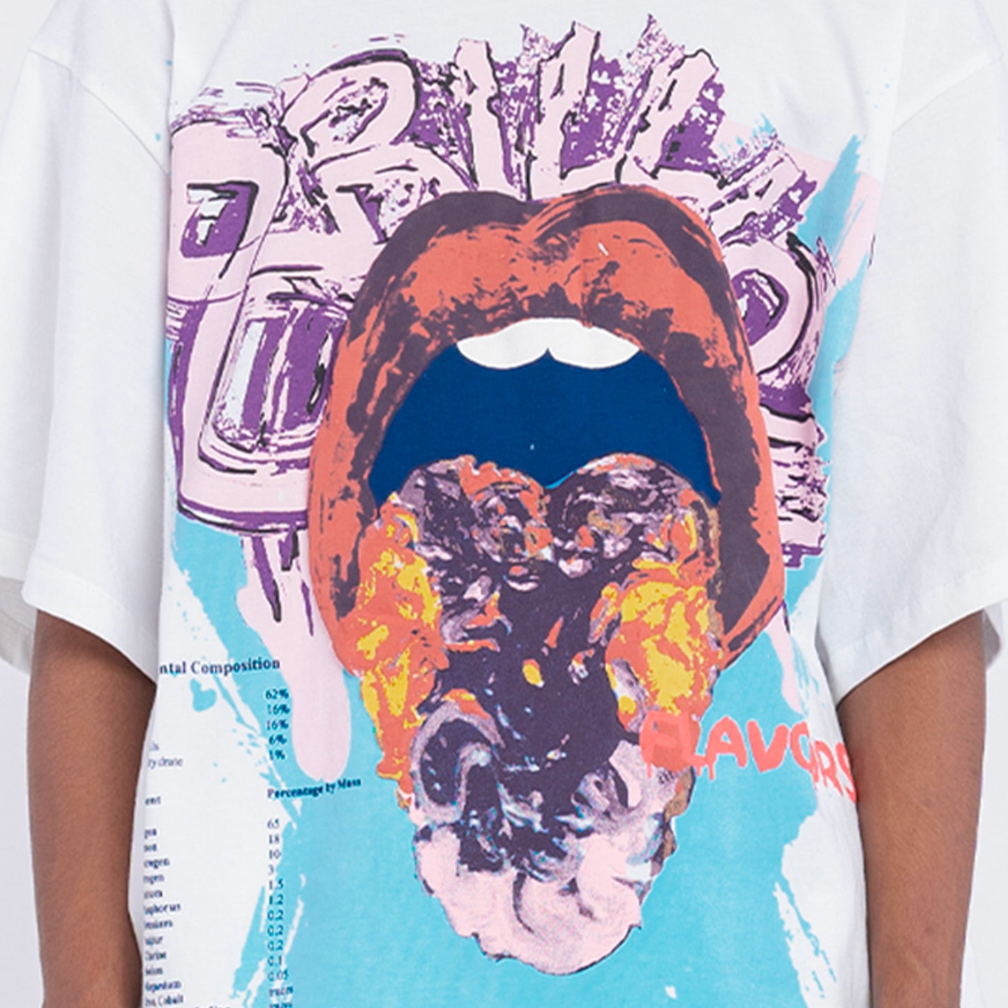 8 Billion Flavours' T-Shirt (White) | Huemn at Broadway