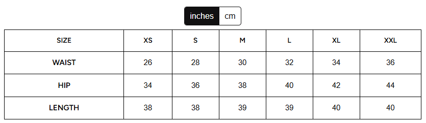 Size Chart for Pink Ombre Ruched Bodycon Dress