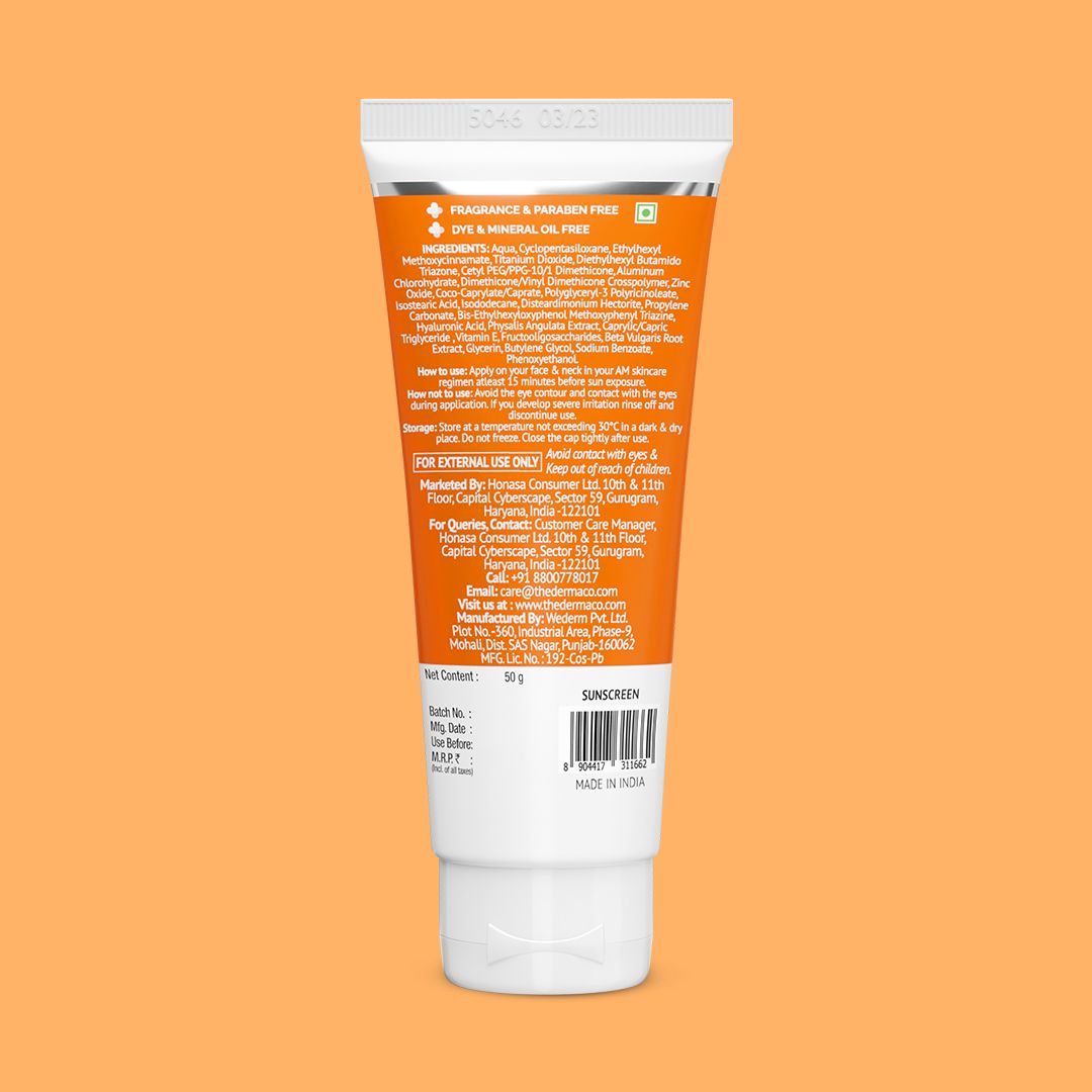 0.01 Hyaluronic Long Lasting Sunscreen | The Derma Co. at Broadway