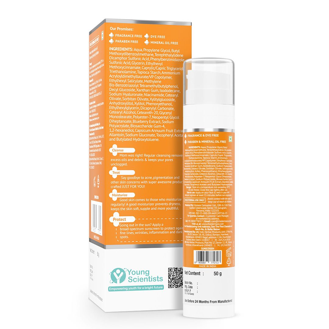 0.01 Hyaluronic Sunscreen Aqua Gel | The Derma Co. at Broadway