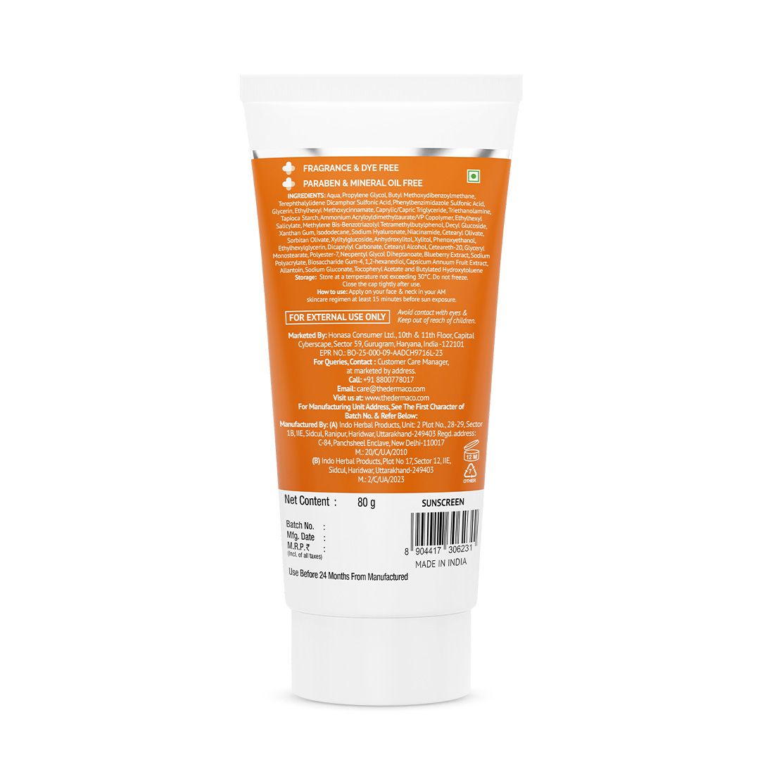 0.01 Hyaluronic Sunscreen Aqua Gel | The Derma Co. at Broadway