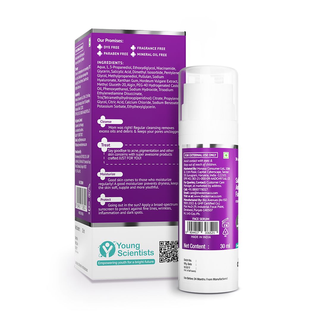 Sali-Cinamide Anti-Acne Serum with 2% Salicylic Acid & 5% Niacinamide - 30ml