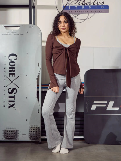 Soft Jersey Front Tie Top