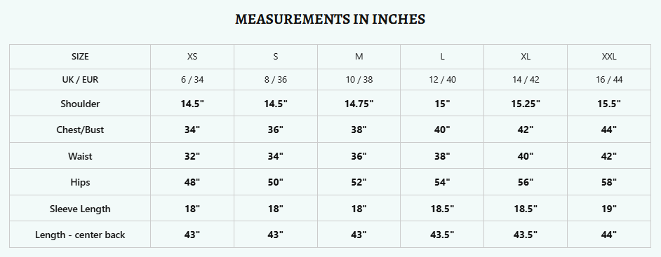 Size Guide