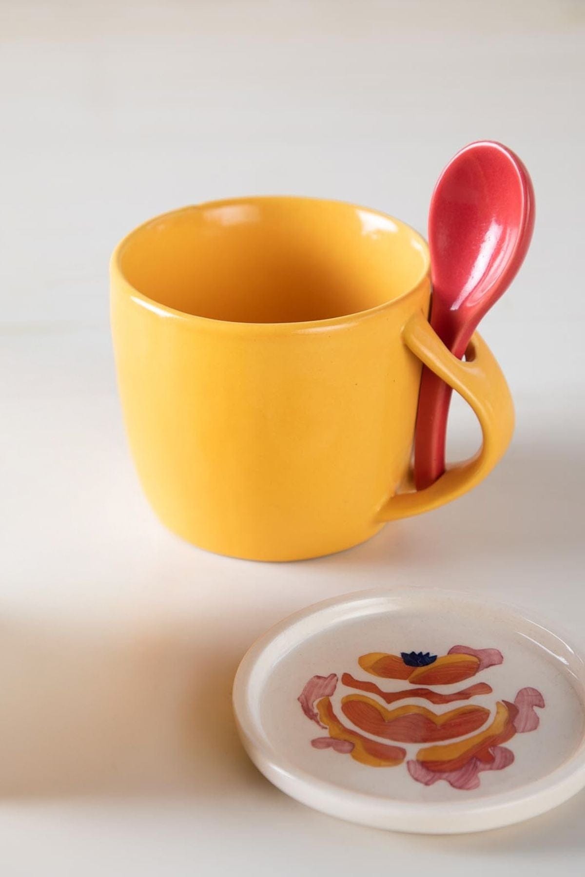 Gypsy Rose Coffee Mug With Spoon