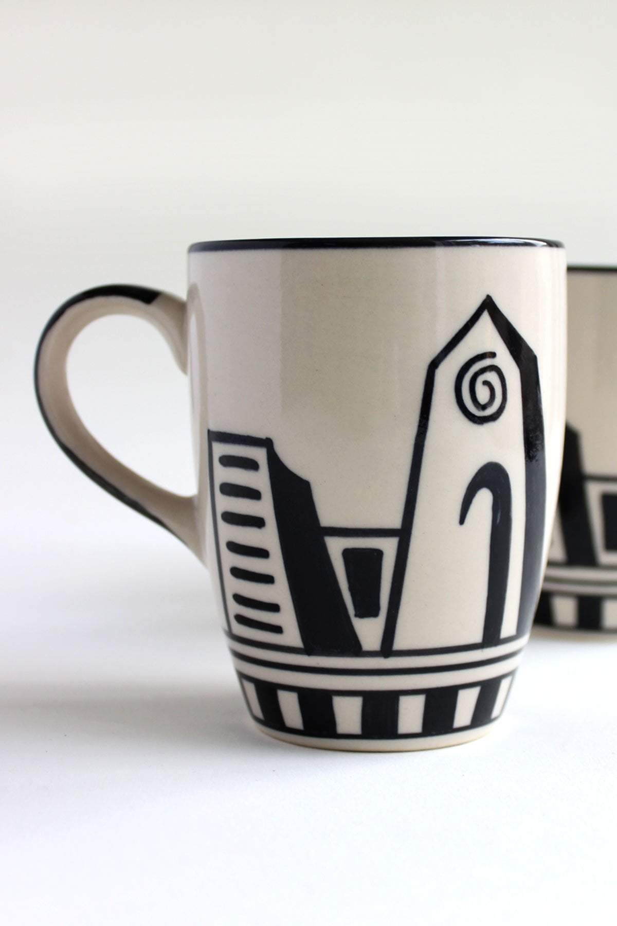 Mombaye City Ceramic Coffee Mug (Set Of 2)