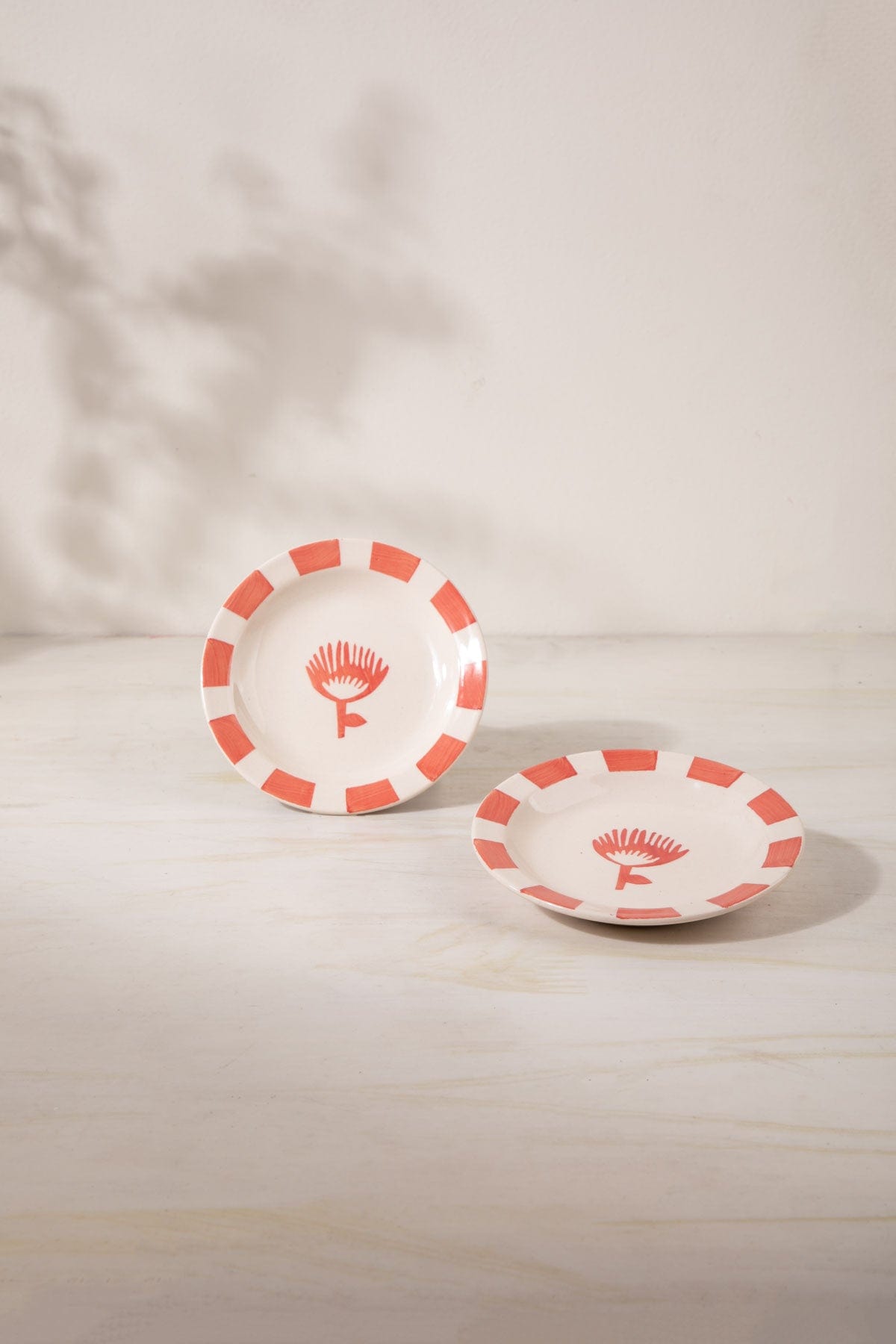 Toddy Palm Ceramic Wall Plate (Set Of 2)