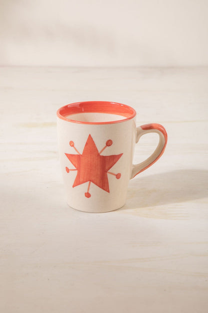 Toddy Star Ceramic Coffee Mug (Set Of 2)