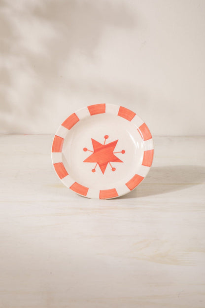 Toddy Star Ceramic Wall Plate (Set Of 2)