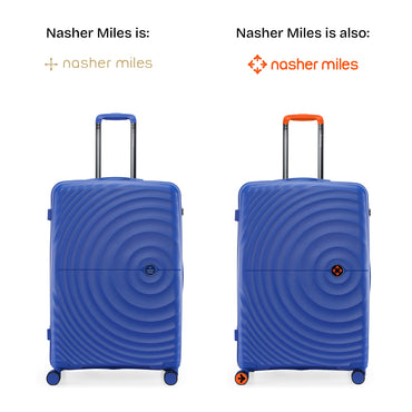 Nasher Miles Seattle Hard-Sided Polypropylene Check-in Luggage Dark Blue 28 inch |75 Trolley Bag