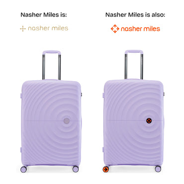 Nasher Miles Seattle Hard-Sided Polypropylene Check-in Luggage Pastel Purple 28 inch |75 Trolley Bag