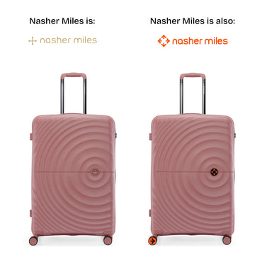 Nasher Miles Seattle Hard-Sided Polypropylene Check-in Luggage Rose Gold 28 inch |75 Trolley Bag