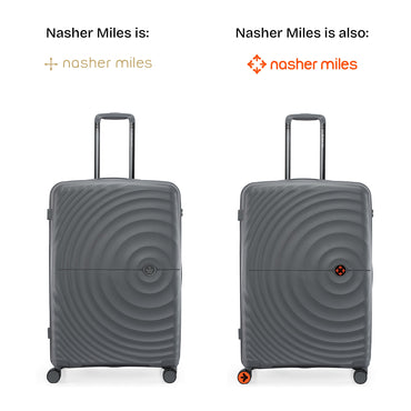 Nasher Miles Seattle Hard-Sided Polypropylene Check-in Luggage Grey 28 inch |75 Trolley Bag