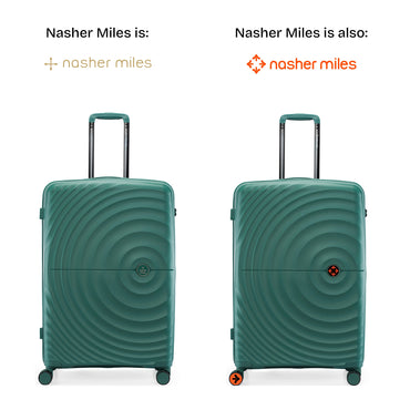 Nasher Miles Seattle Hard-Sided Polypropylene Check-in Luggage Dark Green 28 inch |75 Trolley Bag