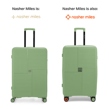 Nasher Miles Singapore Hard-Sided Polypropylene Check-in Luggage Avacado Green 28 inch |75 Trolley Bag
