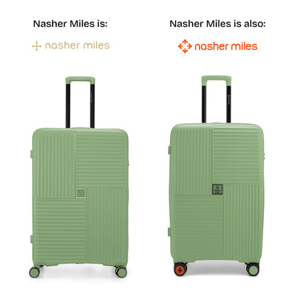 Nasher Miles Singapore Hard-Sided Polypropylene Check-in Luggage Avacado Green 28 inch |75 Trolley Bag