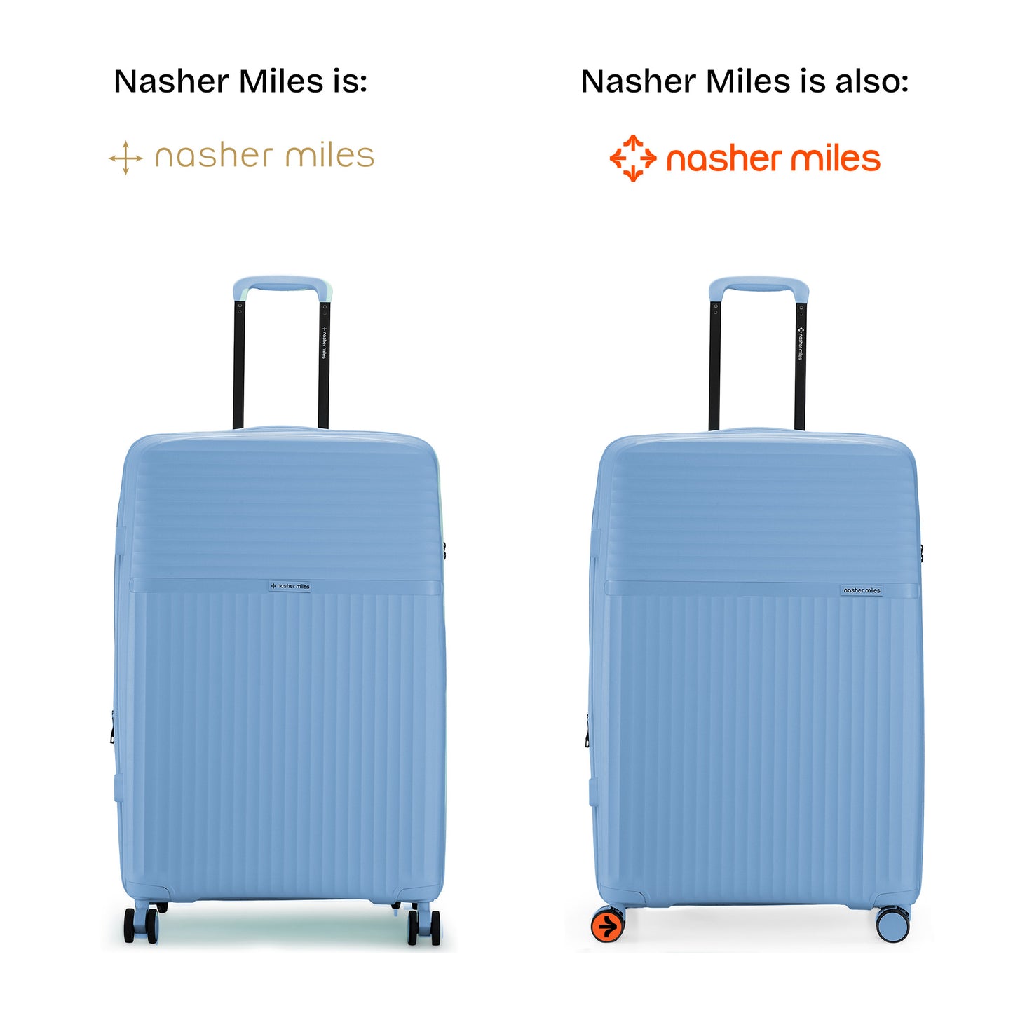 Nasher Miles Krabi Expander Hard-Sided Polypropylene Check-in Luggage Steel Blue 28 inch |75 Trolley Bag