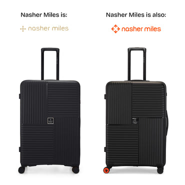 Nasher Miles Singapore Hard-Sided Polypropylene Check-in Luggage Black 28 inch |75 Trolley Bag