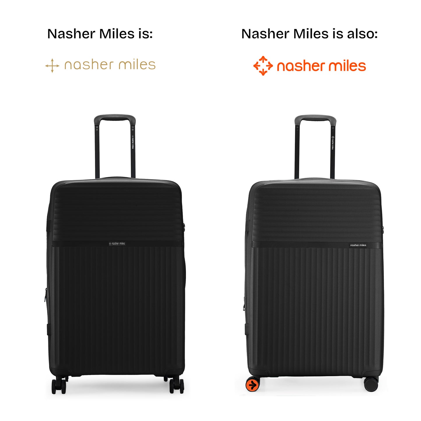 Nasher Miles Krabi Expander Hard-Sided Polypropylene Check-in Luggage Black 28 inch |75 Trolley Bag