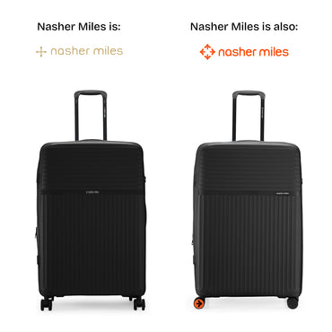 Nasher Miles Krabi Expander Hard-Sided Polypropylene Check-in Luggage Black 28 inch |75 Trolley Bag