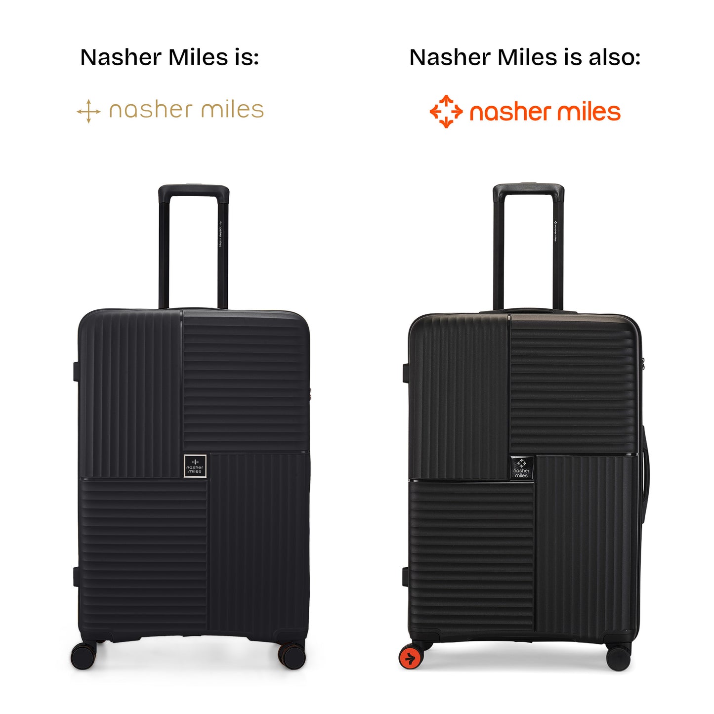 Nasher Miles Singapore Hard-Sided Polypropylene Check-in Luggage Black 24 inch |65 Trolley Bag