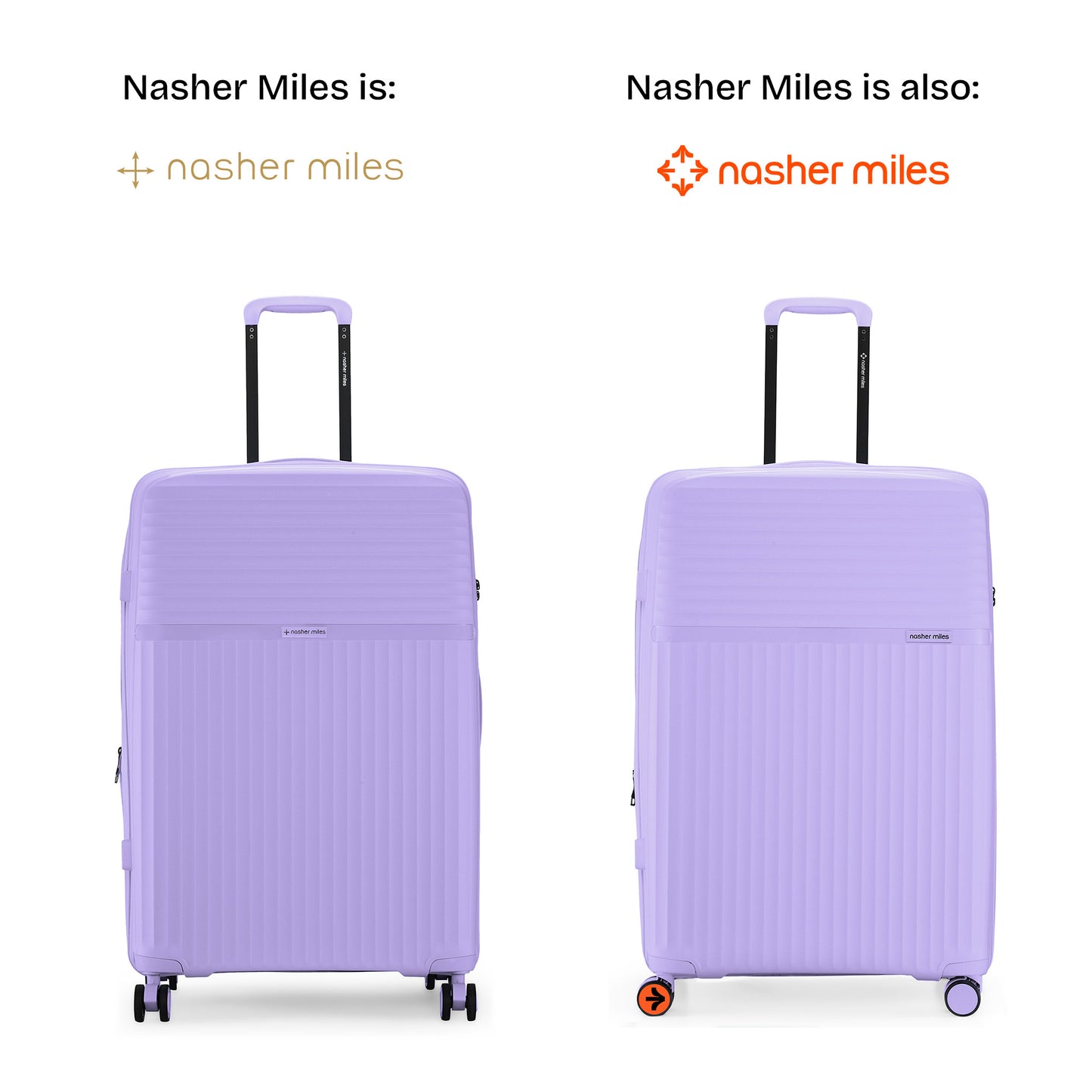 Nasher Miles Krabi Expander Hard-Sided Polypropylene Check-in Luggage Pastel Purple 28 inch |75 Trolley Bag