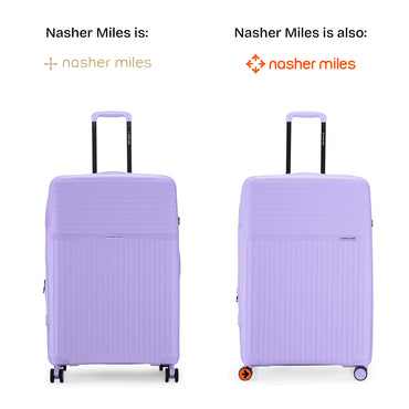 Nasher Miles Krabi Expander Hard-Sided Polypropylene Check-in Luggage Pastel Purple 28 inch |75 Trolley Bag