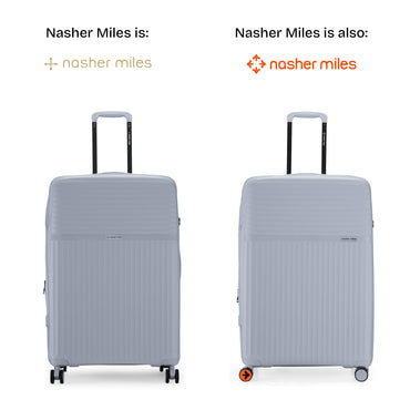 Nasher Miles Krabi Expander Hard-Sided Polypropylene Check-in Luggage Grey 28 inch |75 Trolley Bag