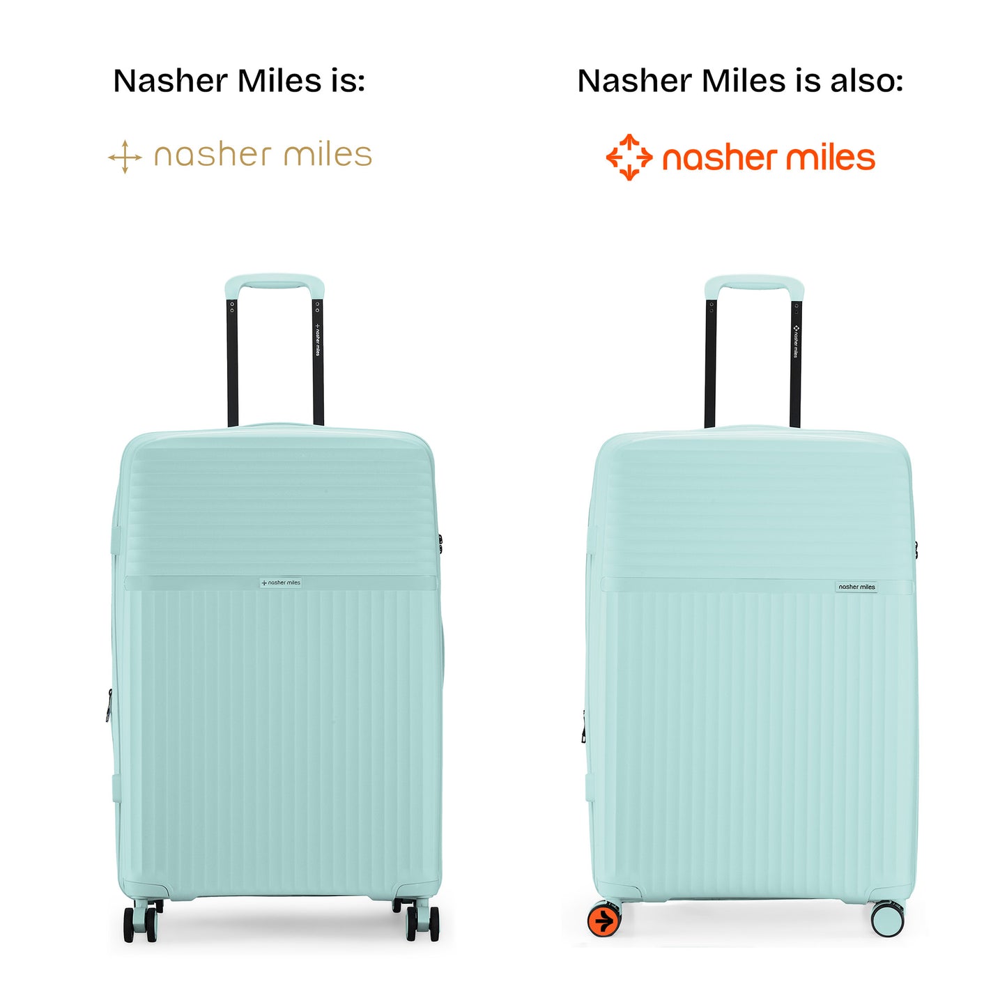 Nasher Miles Krabi Expander Hard-Sided Polypropylene Check-in Luggage Cool Mint 28 inch |75 Trolley Bag