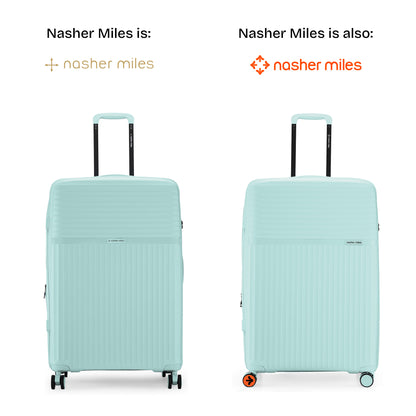 Nasher Miles Krabi Expander Hard-Sided Polypropylene Check-in Luggage Cool Mint 28 inch |75 Trolley Bag