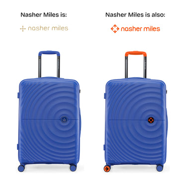 Nasher Miles Seattle Hard-Sided Polypropylene Check-in Luggage Dark Blue 24 inch |65 Trolley Bag