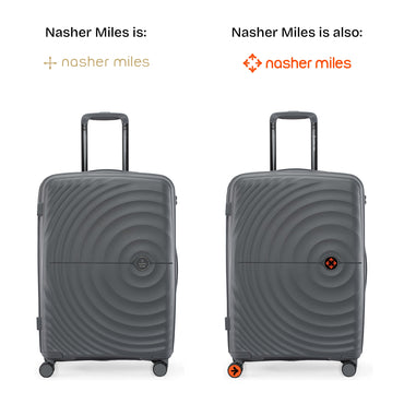 Nasher Miles Seattle Hard-Sided Polypropylene Check-in Luggage Grey 24 inch |65 Trolley Bag