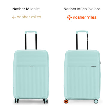 Nasher Miles Krabi Expander Hard-Sided Polypropylene Check-in Luggage Cool Mint 24 inch |65 Trolley Bag