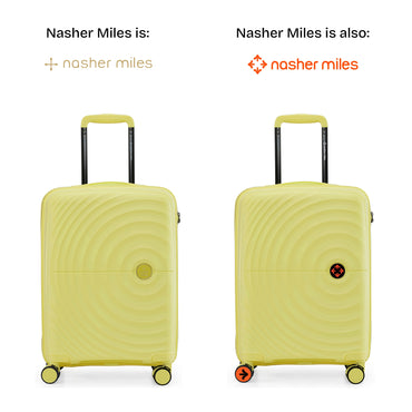 Nasher Miles Seattle Hard-Sided Polypropylene Cabin Luggage Yellow 20 inch |55 Trolley Bag