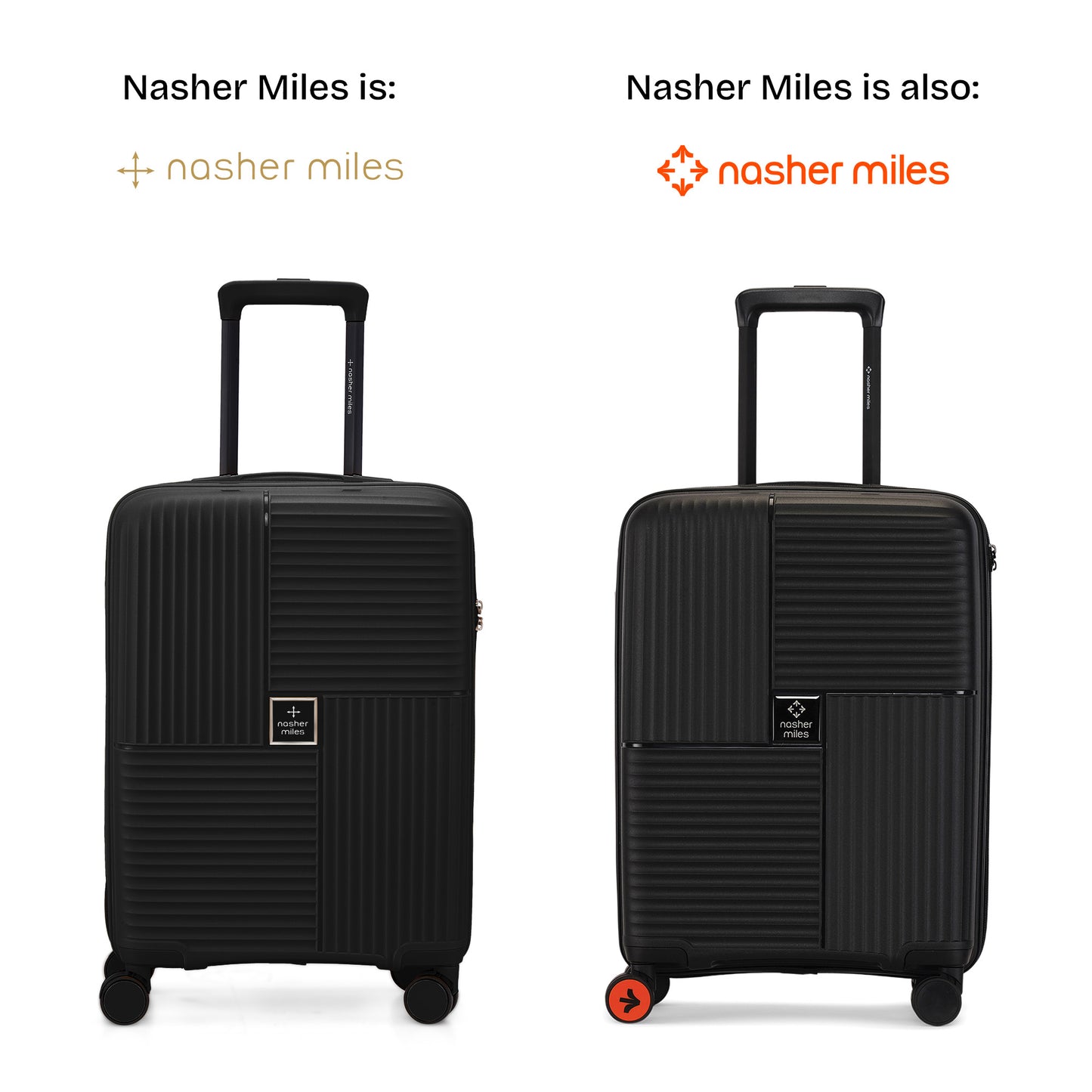 Nasher Miles Singapore Hard-Sided Polypropylene Cabin Luggage Black 20 inch |55 Trolley Bag