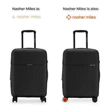Nasher Miles Krabi Expander Hard-Sided Polypropylene Cabin Luggage Black 20 inch |55 Trolley Bag