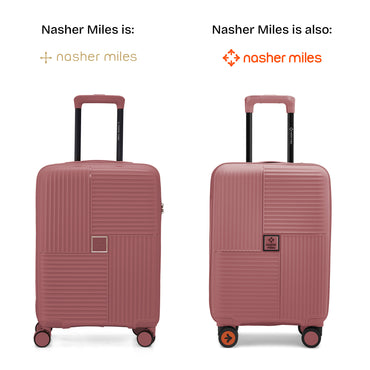 Nasher Miles Singapore Hard-Sided Polypropylene Cabin Luggage Rose Gold 20 inch |55 Trolley Bag