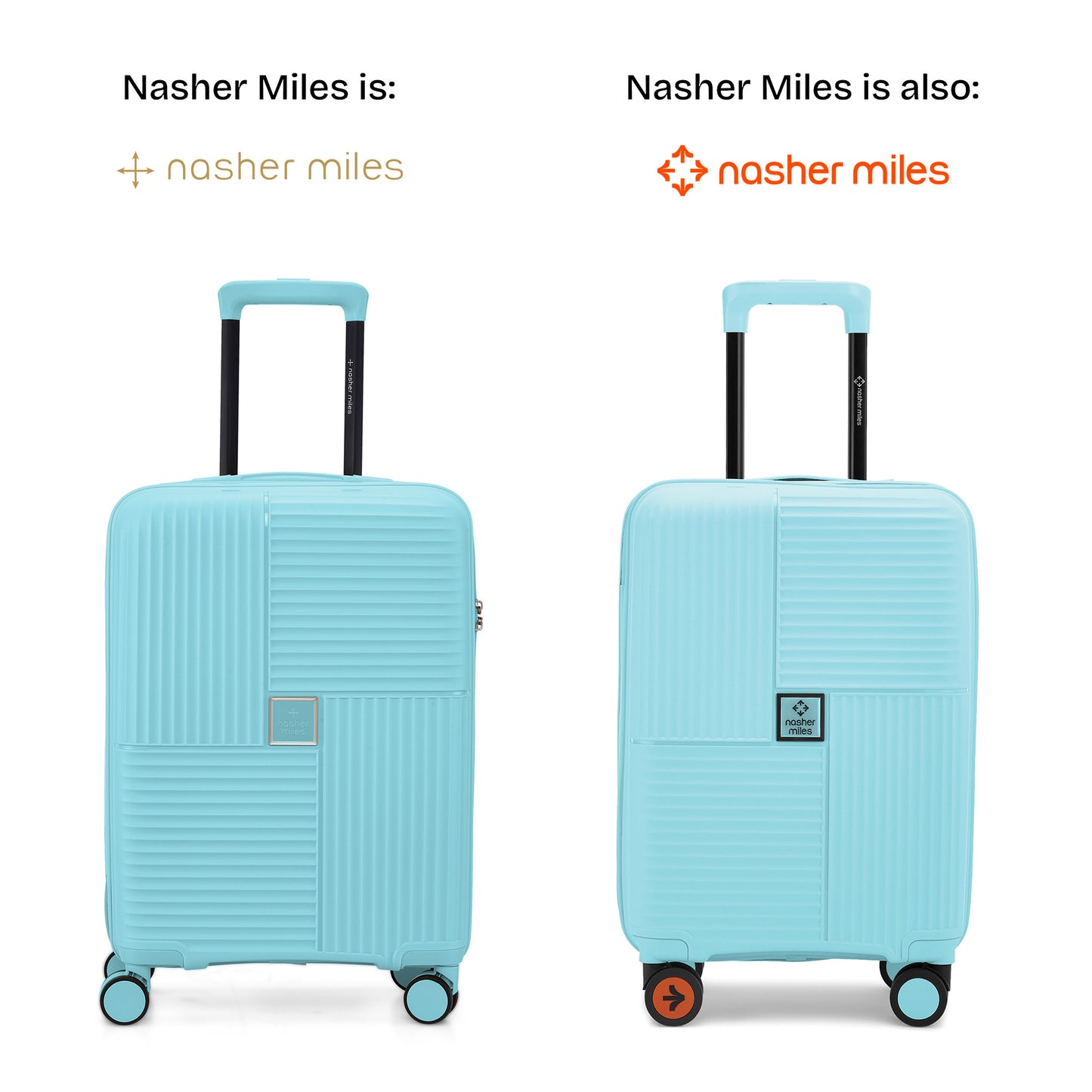 Nasher Miles Singapore Hard-Sided Polypropylene Cabin Luggage Light Blue 20 inch |55 Trolley Bag