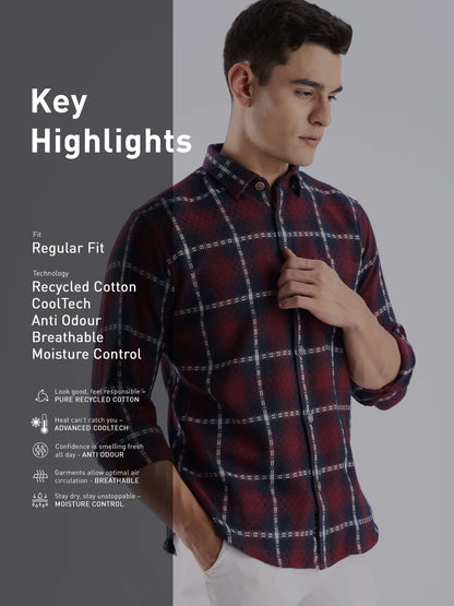 Denmark Shirt |Moisture Control + Anti Odour  CHECKEREDMAZE