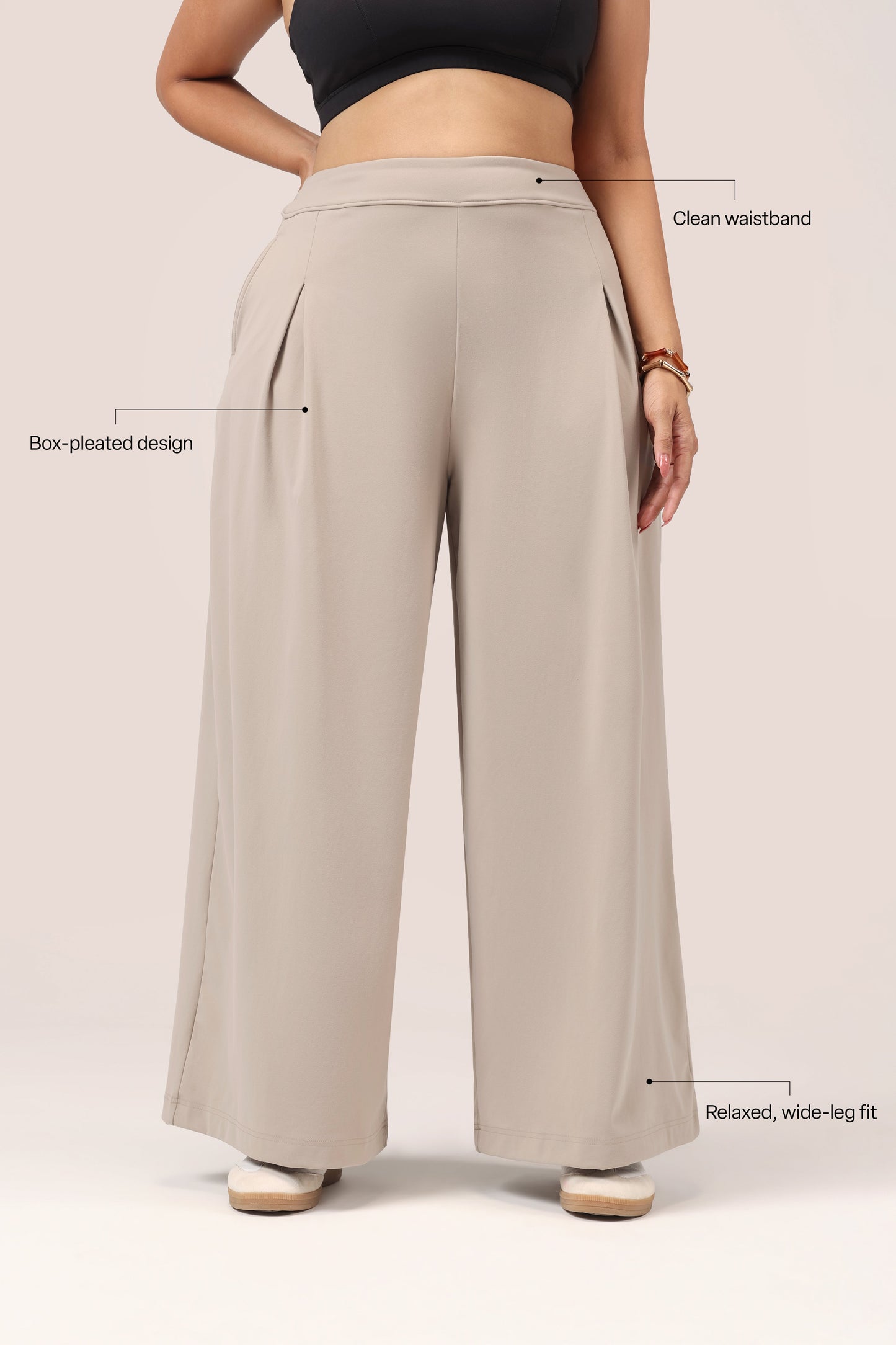 Cloud Box Pleated Korean Pant