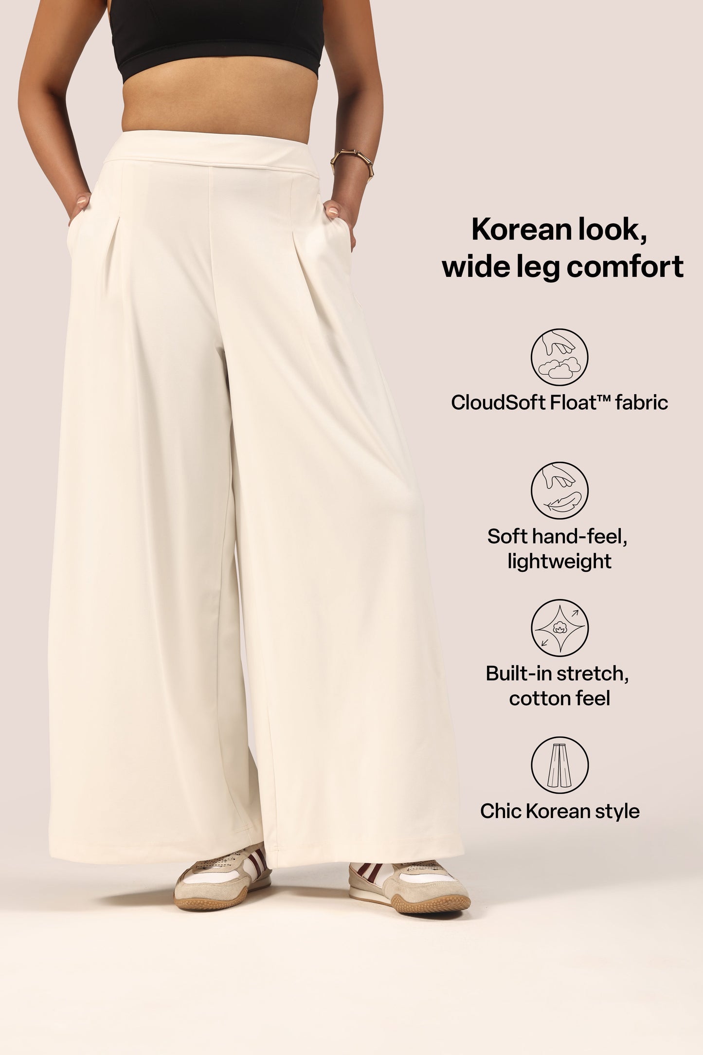 Cloud Box Pleated Korean Pant