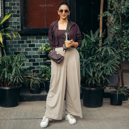 Cloud Box Pleated Korean Pant