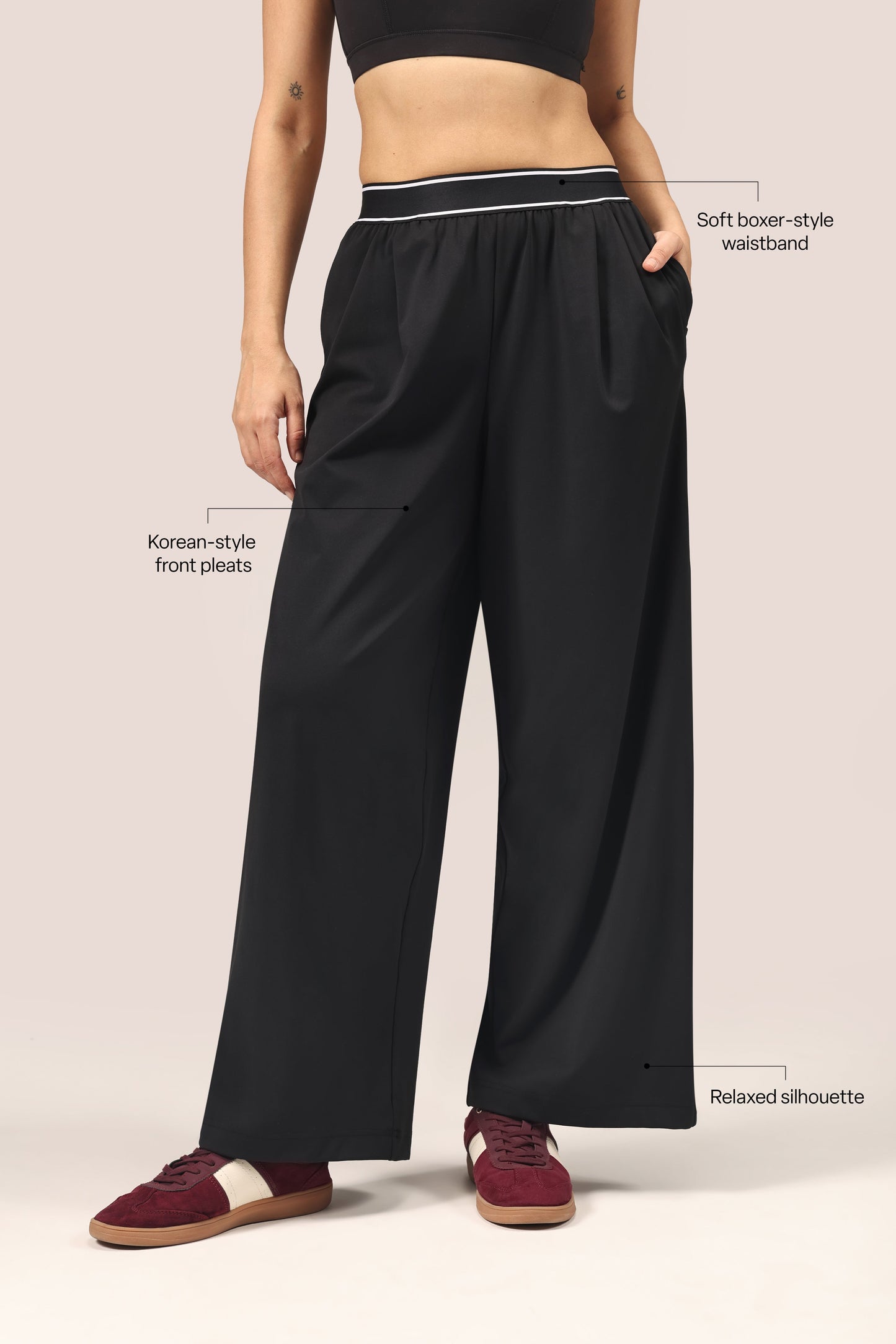 Cloud Korean Active Wide Pants