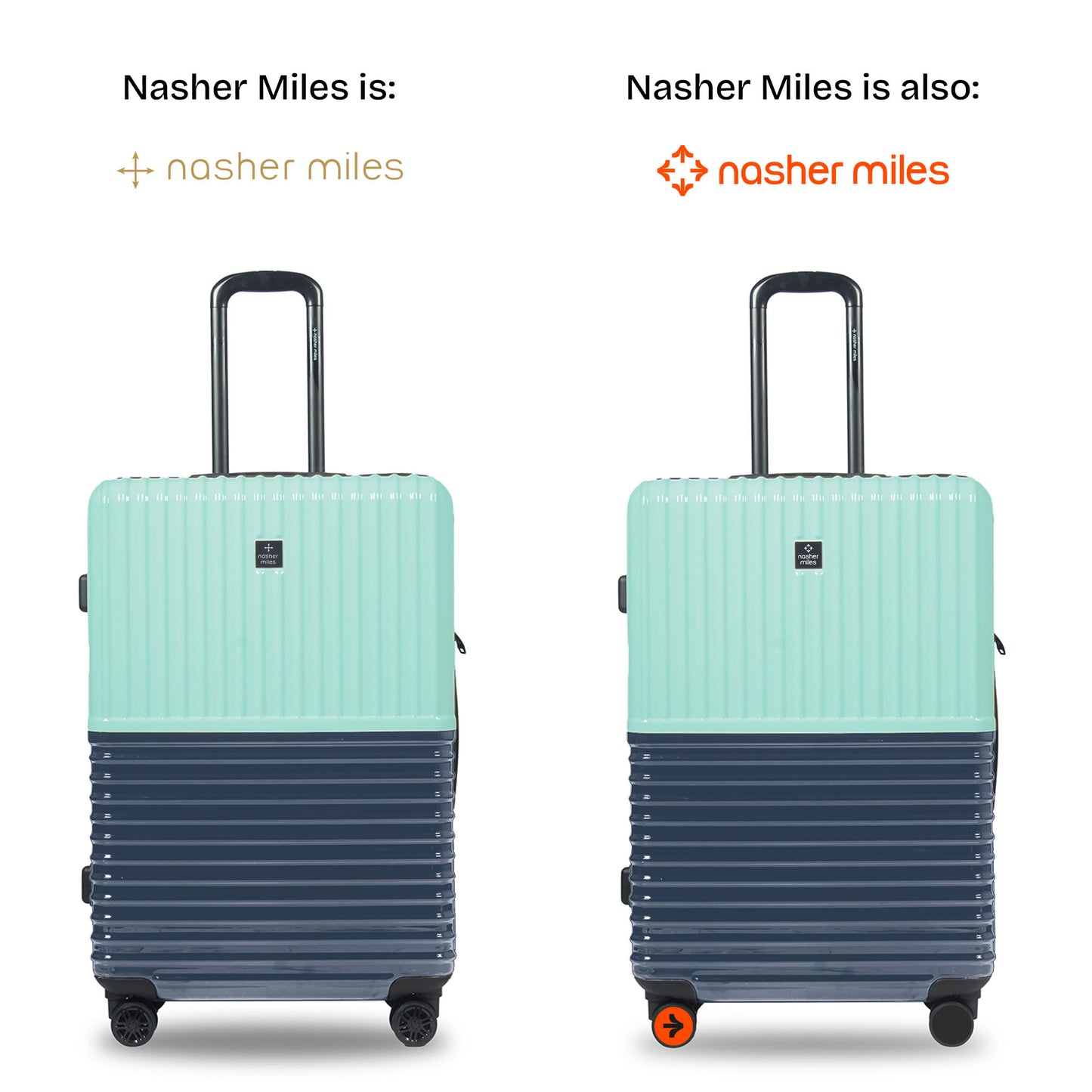 Nasher Miles Istanbul Hard-Sided ABS and PC Check-in Luggage 28 inch | 75cm | 8 Wheels Large Trolley Bag for Travel | Suitcase (Teal Dark Blue)