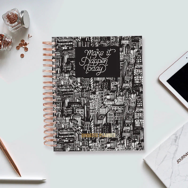 Undated Yearly Planner - Make It Happen Today