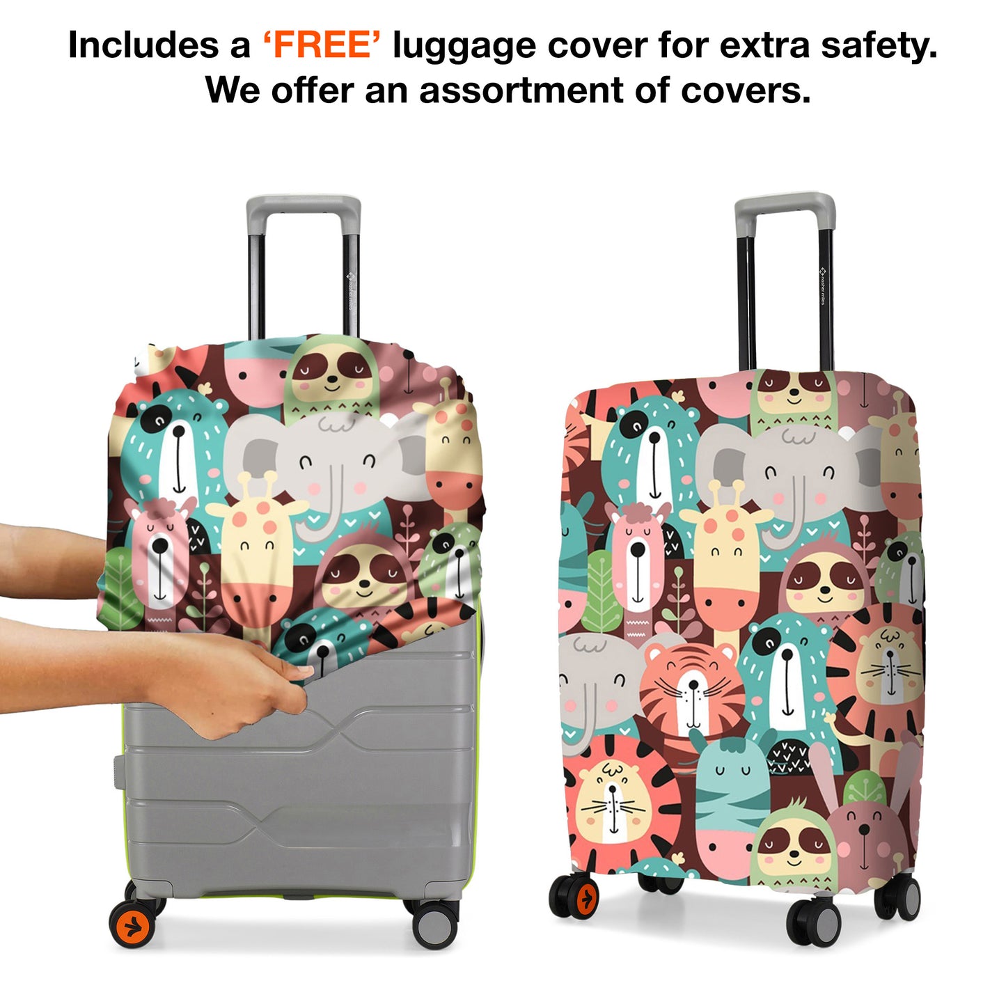 Nasher Miles Cannes Hard-sided Polypropylene Cabin Luggage Grey Neon Green 20 inch | 55 cm Small Trolley bag