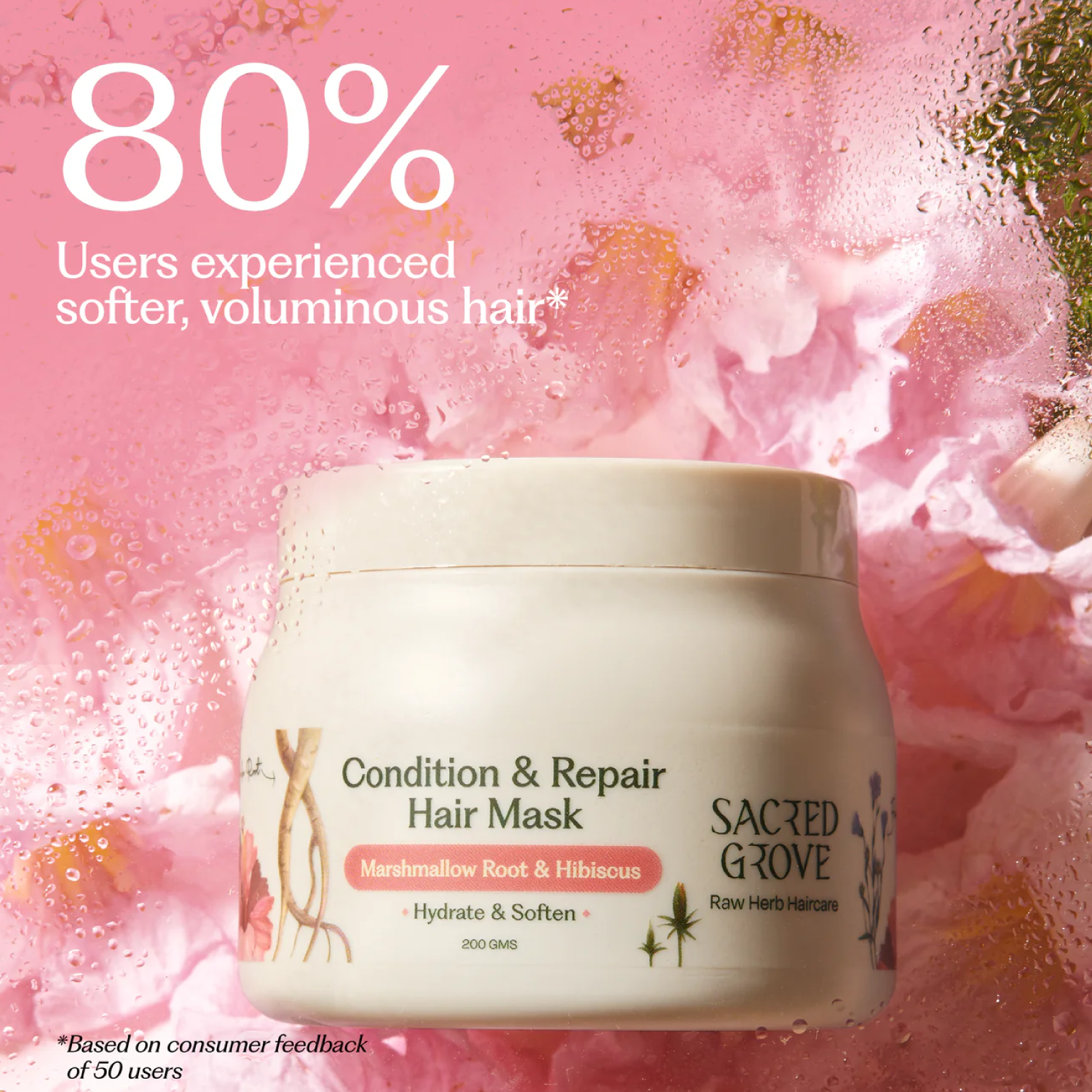 Deep Conditioning Hair Mask Hair Mask For Dry And Frizzy Hair Repair & Hydrating Mask (200gms) | Sacred Grove at Broadway